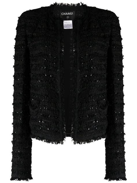 chanel sequin blazer|pre owned chanel jackets.